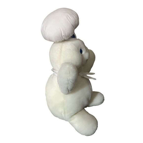 Vintage 1987 Dakin Poppin Fresh Plush Puppet 16" Pillsbury Doughboy Collectible - Picture 2 of 5